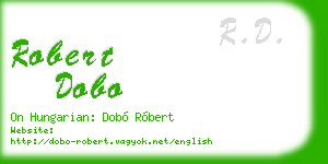 robert dobo business card