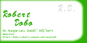 robert dobo business card